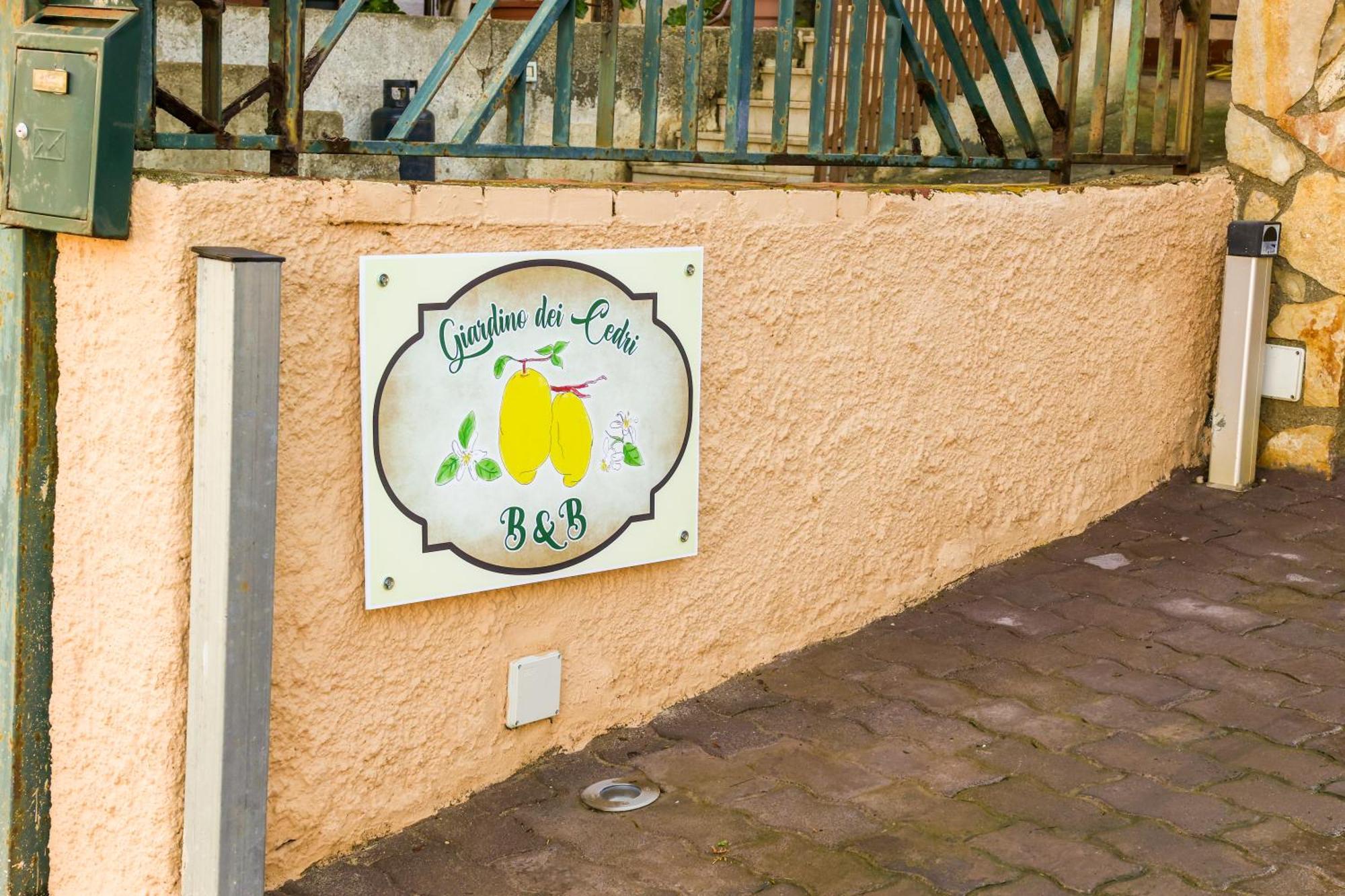 B&B Giardino Dei Cedri Trabia Eksteriør billede